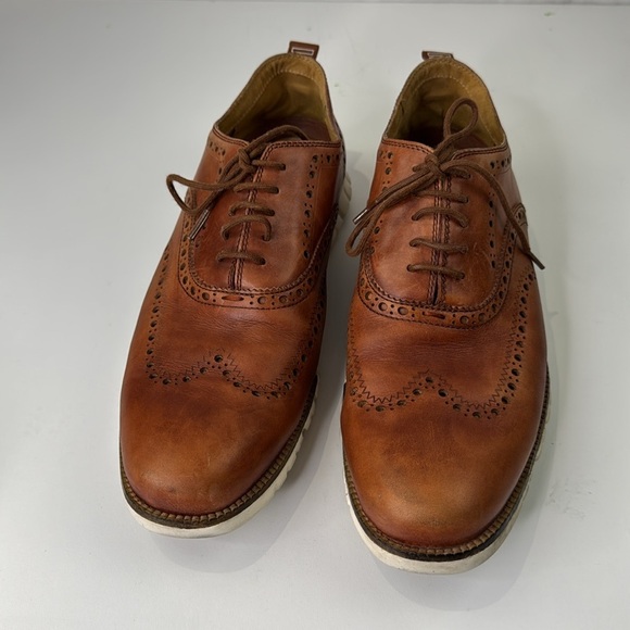 Cole Haan Men's Classic Brown Leather Men's Brogues - Picture 4 of 11